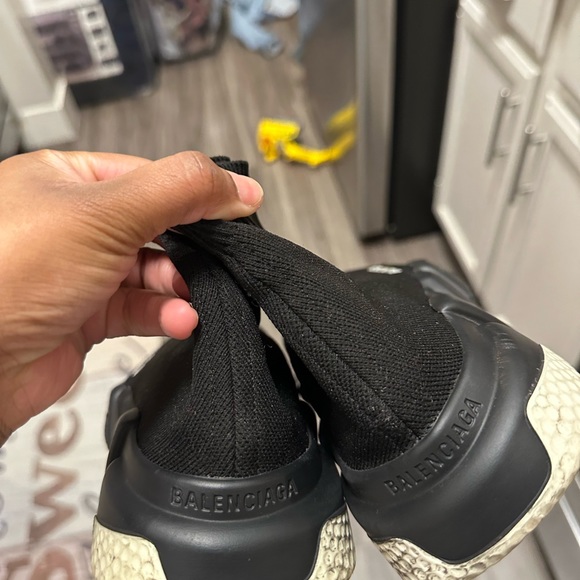 WOMEN'S SPEED RECYCLED KNIT SNEAKER IN BLACK size 36(6) - Picture 5 of 5